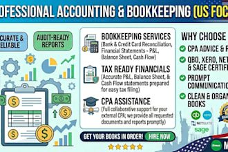 be your US accountant and bookkeeper for your  company