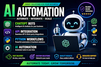 build ai automation workflows using python and apis