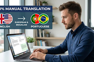 professionally translate english to portuguese european or brazilian
