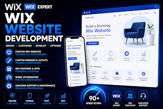do custom wix website, redesign wix website, wix studio, wix ecommerce store seo