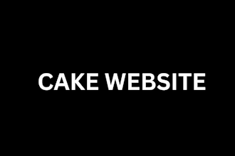 design cake website for birthdays, parties