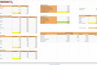 create a personalized monthly budget spreadsheet
