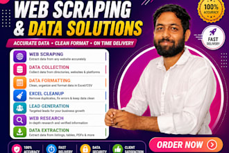 do accurate web research, PDF conversion, excel formatting
