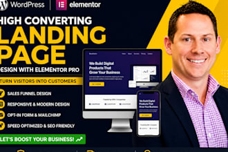 build modern wordpress landing page, sales funnel, or sales page