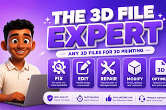 repair adjust edit cuts scale resize modify split large 3d model for 3d printing