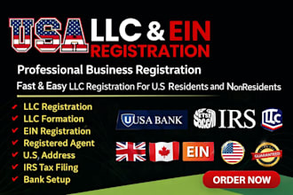 do llc registration, company formation, ein number filing