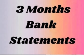 reconcile bank statement PDF to editable format