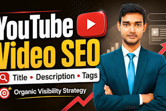 optimize your youtube video SEO title, description, tags and hashtags