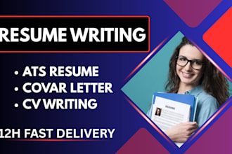 write a professional ats resume, cover letter