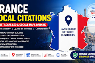 france local citations google maps local seo business listings backlinks
