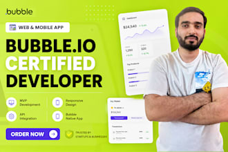 do bubble developer job, build bubble app, bubble io website