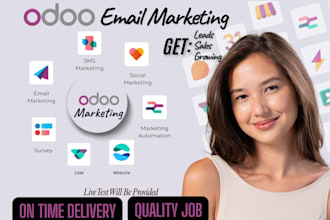 setup odoo email marketing automation campaigns and email template
