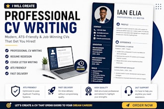 create a professional CV resume and cover letter