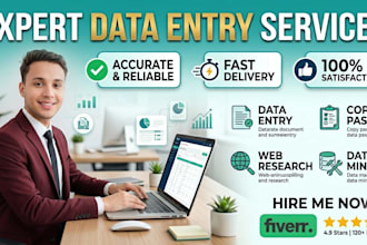 do professional data entry and data management