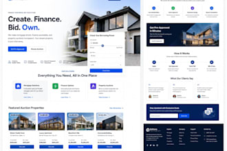 create mortgage, finance, and auction website