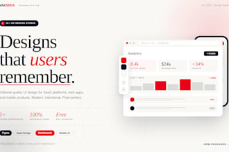 design modern UI UX in figma for your saas or app