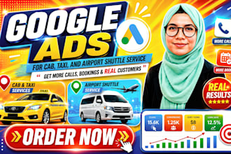 create google ads PPC campaign for cab, taxi and airport shuttle service