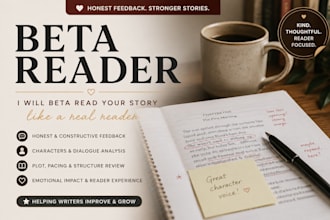 honest beta reader feedback for your manuscript