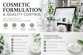 help with cosmetic formulation and quality control