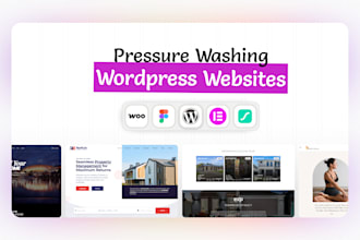design pressure washing and cleaning company wordpress website
