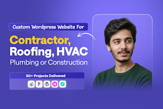 design a high converting SEO friendly roofing hvac contractor website