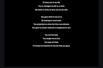make customized poems for everyone on order
