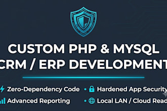 build offline online custom erp for small single business