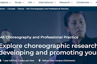 design wix choreography website dancing studio ballet school circus website