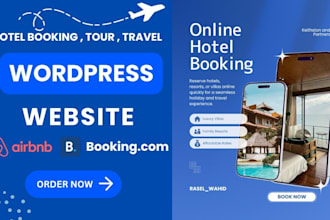 create wordpress hotel booking airbnb sync website with calendar system