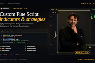 program a custom tradingview pine script strategy or indicator
