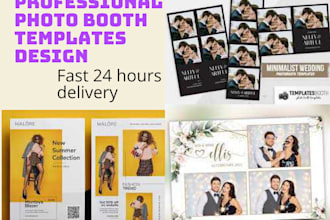 do photo booth template for party, wedding, event, birthday
