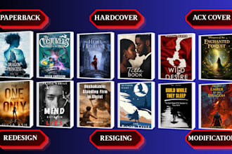 design custom fantasy book cover, front, spine and back amazon book cover design