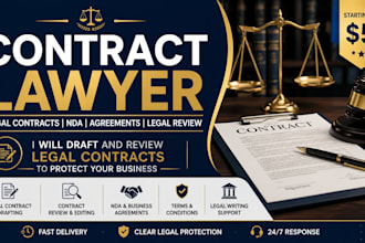 draft and review legal contracts as your contract lawyer