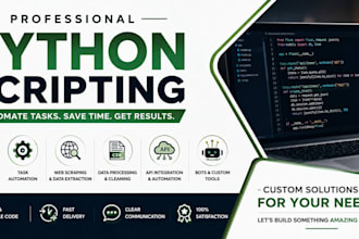 build custom python scripts and flask django web apps