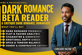 be your dark romance beta reader, critique dark romance, romantasy beta reader