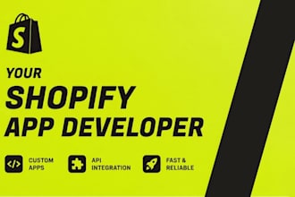 build and publish a custom shopify app on the app store
