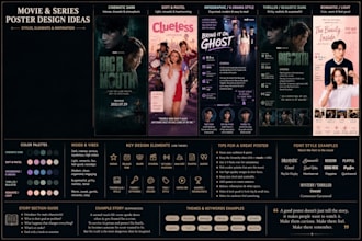design aesthetic movie and drama posters
