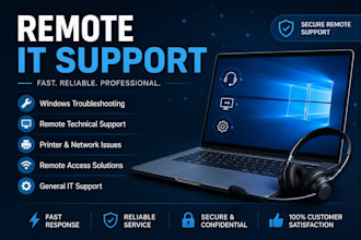 provide remote IT support and windows troubleshooting