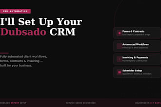 set up and automate your dubsado CRM for your business