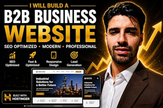 creat a modern b2b website for your business with SEO