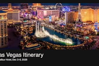 create a custom travel itinerary for you or a group of people