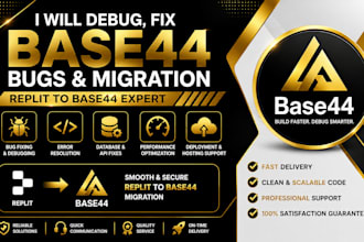 base44 debugging, base44 bug fixing, base44 migration, replit to base44, replit