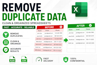 remove duplicate data from your excel or CSV files