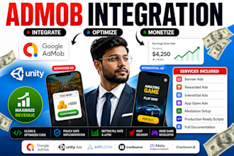 integrate admob ads in your unity game professionally