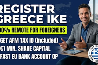 register greece company greece ike and get afm tax id