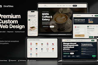 design and build a modern business website with booking form