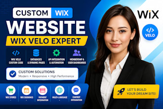 do custom wix velo , wix velo code , wix studio website