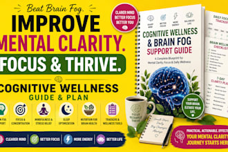 create a cognitive wellness and brain fog support guide and layout design