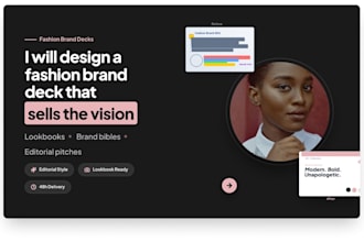 design a fashion brand pitch deck for investors buyers and retail partnerships