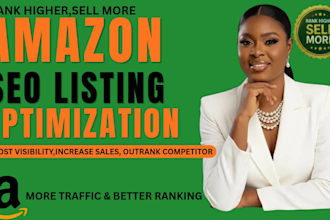 create amazon product listing SEO optimized listing